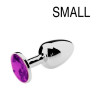 Generique Plug Bijou Strass Violet - SMALL 6.5 x 2.7cm
